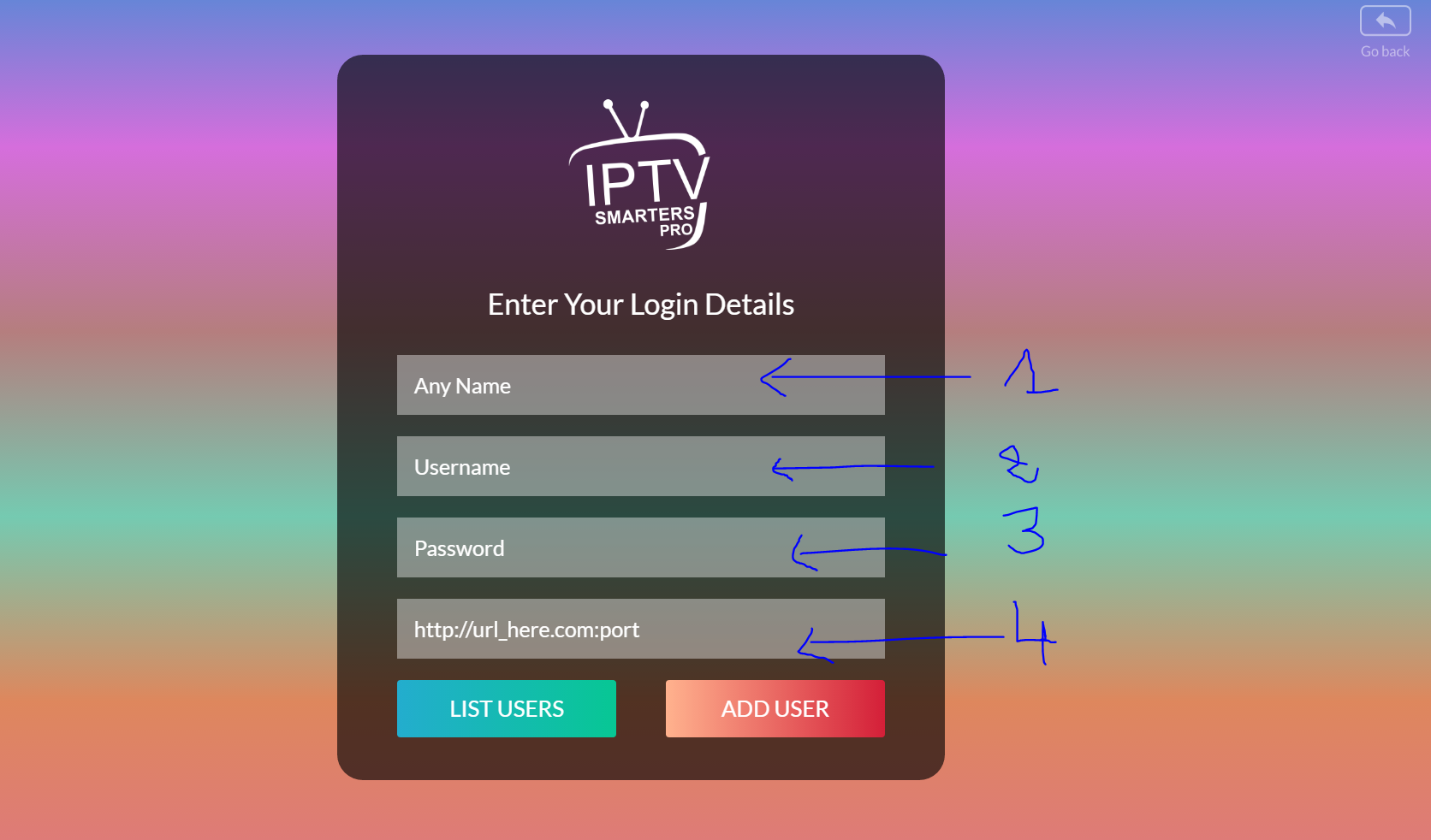 IPTV Smarters Pro Oppsett